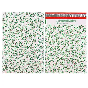 Inspired Christmas Poly Mailers Variety Pack for Holiday Shipping