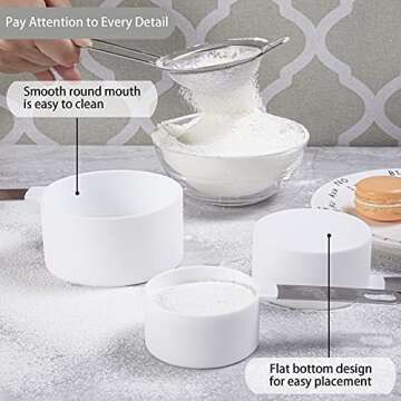 Huygens Measuring Cups and Spoons Set for Kitchen Use