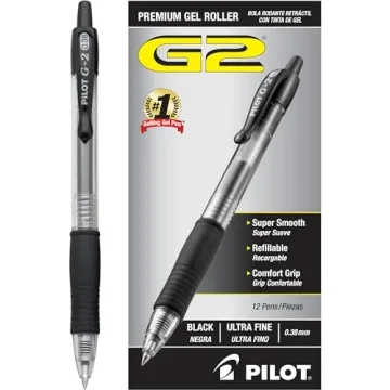 Pilot G2 Premium Gel Pens - Ultra Fine 0.38 mm Pack of 12
