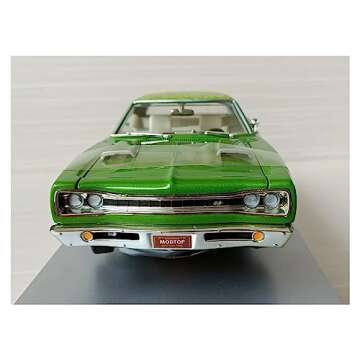 OIMOLO Scale Car Models for Dodge Super BEE MOD TOP 1969 1:18 Alloy Car Model Limited Edition Miniature Vehicle Collection Pre-Built Model Vehicles