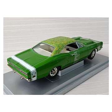 OIMOLO Scale Car Models for Dodge Super BEE MOD TOP 1969 1:18 Alloy Car Model Limited Edition Miniature Vehicle Collection Pre-Built Model Vehicles