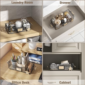 Qcold Bathroom Organizer Basket - Stylish Storage Solution