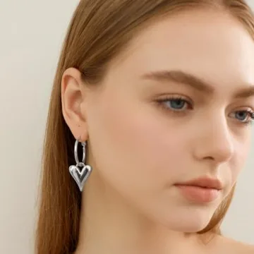 Versatile Veotain Heart Dangle Earrings for Stylish Women