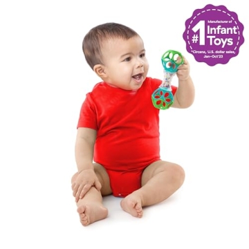 Bright Starts Oball Shaker Rattle Toy for Babies