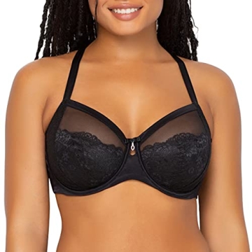Curvy Couture Women's Plus Size Luxe Lace Underwire Bra - Comfort, Style, Support