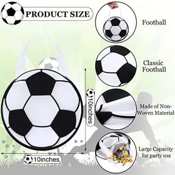 Shihanee Soccer Favor Bags for Kids Party - 24 Pcs