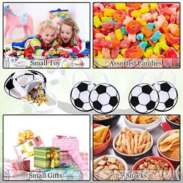 Shihanee Soccer Favor Bags for Kids Party - 24 Pcs