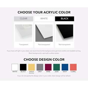 2024 Double Month Personalized Acrylic Wall Calendar