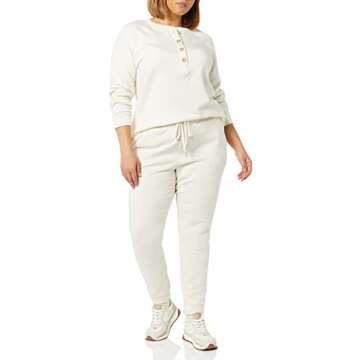 Amazon Aware Women's Fleece Sweatpants (Available in Plus Size), Oatmeal Heather, Small