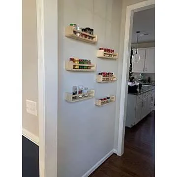 Gneric Floating Shelves for Wall, Burlywood Nursery Book Shelves, 15.7 inch Kids Bookshelf, Wall She...