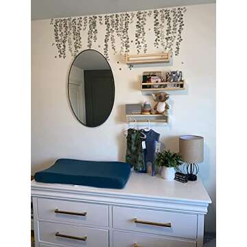 Gneric Floating Shelves for Wall, Burlywood Nursery Book Shelves, 15.7 inch Kids Bookshelf, Wall Shelves for Living Room Bedroom Decor,Kitchen Spice Rack,Bathroom Storage Rack(6 Pack)