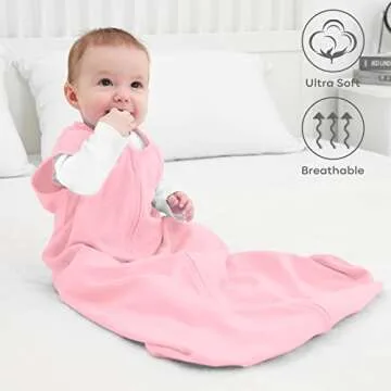Yoofoss Baby Sleep Sack 18-24 Months Wearable Blanket for Babies 100% Cotton 2-Way Zipper TOG 0.5 Toddler Sleeping Sack 3 Pack, Comfy Soft Lightweight