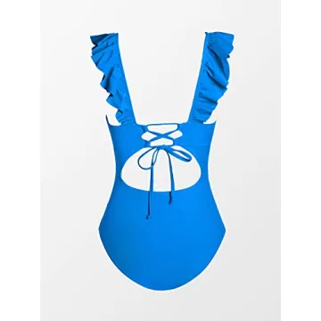 CUPSHE Stylish One Piece Swimsuit Ruffled Tummy Control