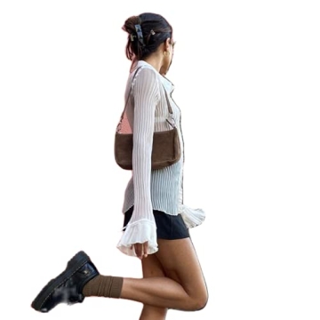 Chic Women's Y2K Button Down Shirt for Trendsetters
