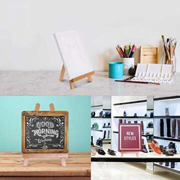 US Art Supply CARMEL Small 10-1/2 inch Tabletop Wood Display Artist A-Frame Easel