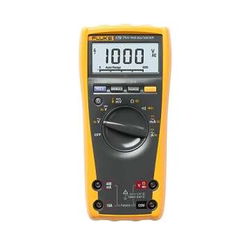 Fluke 179 Multimeter with Backlight, Includes Built-In Thermometer to Measure Temperature, Measures True-RMS AC Current and Voltage, Frequency, Capacitance, Resistance, Continuity and Diode