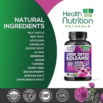 Herbal Liver Support Supplement with Milk Thistle & Turmeric