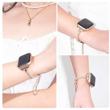 LETOID Bling Apple Watch Band for Women – Stylish & Slim