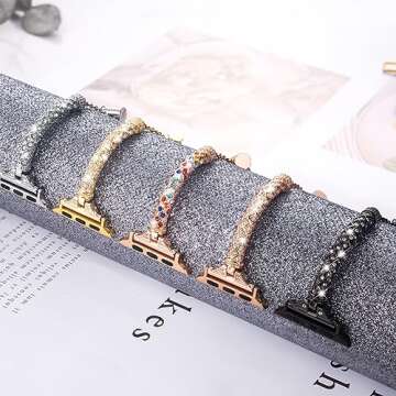 LETOID Bling Apple Watch Band for Women – Stylish & Slim