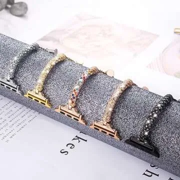 LETOID Bling Apple Watch Band for Women – Stylish & Slim
