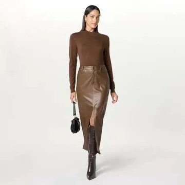 The Drop Maura Mock Neck Sweater - Stylish Cropped Top