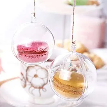 Kingrol 40 Pack Fillable Ornament Balls for All Occasions