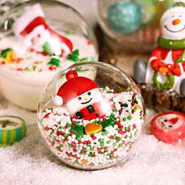 Kingrol 40 Pack Fillable Ornament Balls for All Occasions