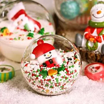 Kingrol 40 Pack Fillable Ornament Balls for All Occasions