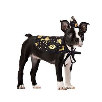 Mogoko Halloween Witch Dog Costumes, Pet Halloween Cosplay Hoodies, Adorable Cat Costume,Animal Flee...