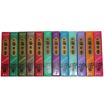 Morning Star Nippon Kodo Incense - 12 Fragrance Assortment (600 Sticks)