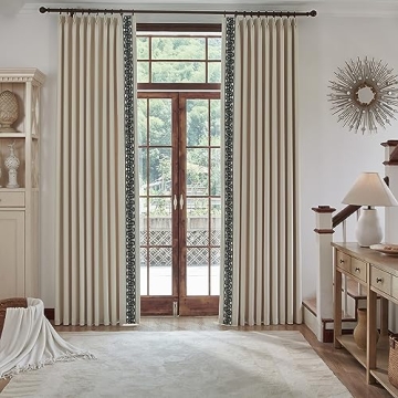 Elegant Cream Pinch Pleat Room Darkening Curtain Pair