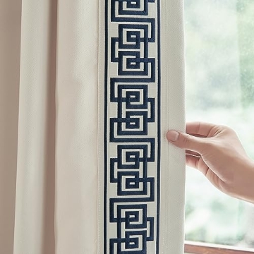 Elegant Cream Pinch Pleat Room Darkening Curtain Pair