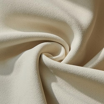 Elegant Cream Pinch Pleat Room Darkening Curtain Pair