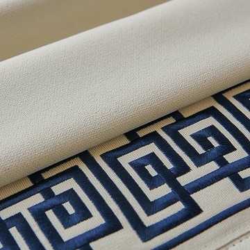 Elegant Cream Pinch Pleat Room Darkening Curtain Pair