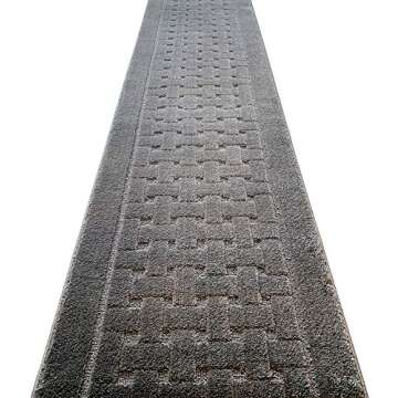 8 FT Long Non-Slip Washable Carpet Runner Rug with Rubber Backing, Custom Floor Mat for Kitchen Hall...