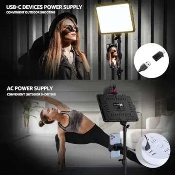 Versatile LED Video Light Kit for Photography & Video