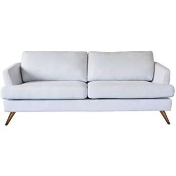 Walnut Color Round Solid Wood Furniture Legs Sofa Replacement Legs Perfect for Mid-Century Modern/Great IKEA hack for Sofa Legs, Couch Legs, Bed Legs, Coffee Table Legs (8 Inches,Set of 4)