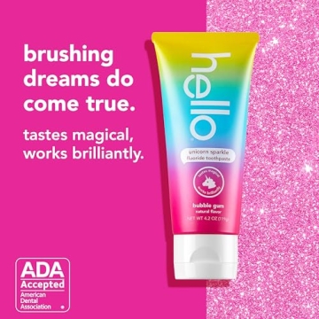 Hello Unicorn Sparkle Kids Fluoride Toothpaste 3-pack