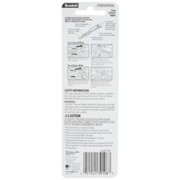 3M 159573 051141391083 Scotch Titanium Snap-Off Utility Knife, Small