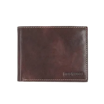 Steve Madden Men's Leather Wallet Extra Capacity - Elegant & Practical