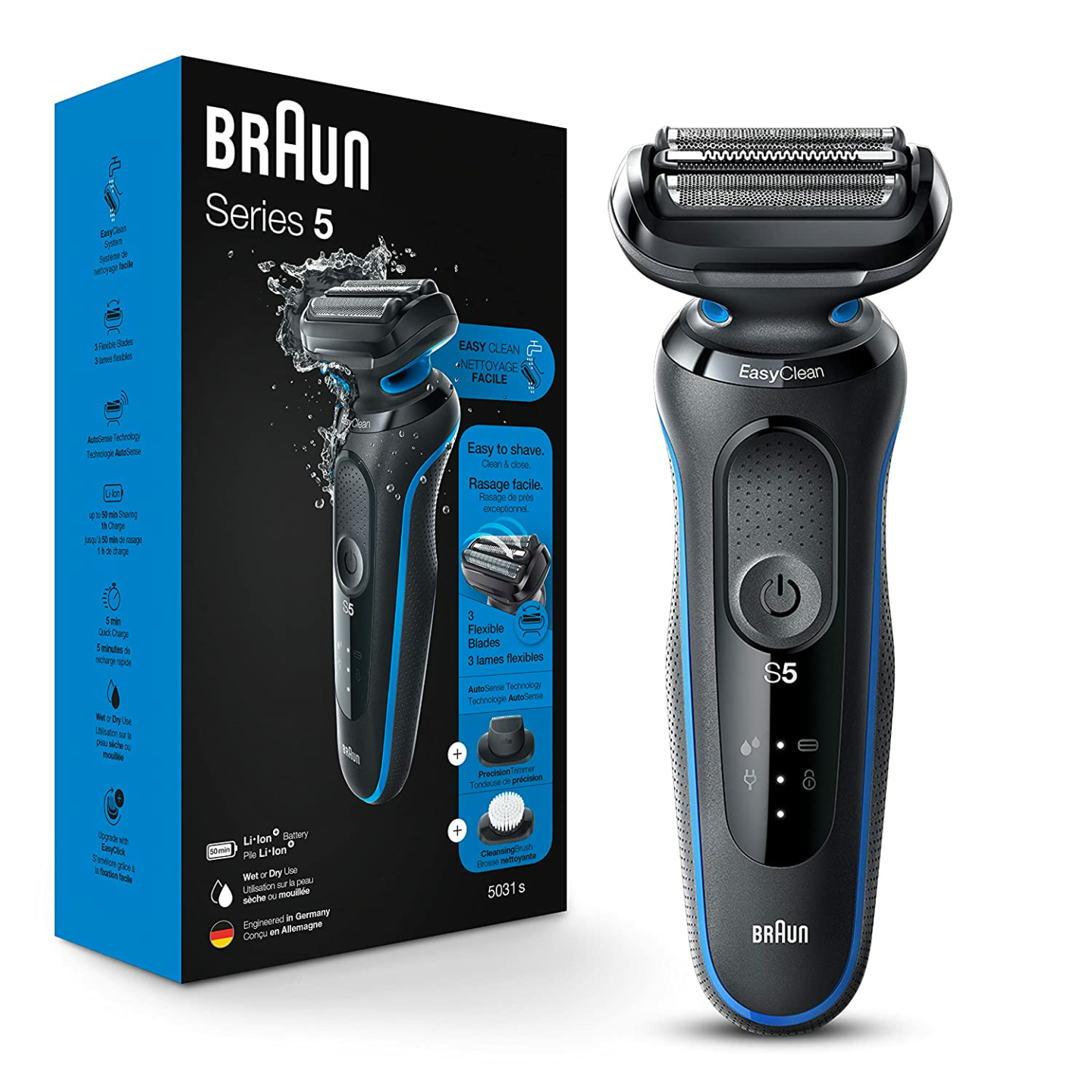 Braun Series 5 5031s Electric Shaver for Clean Shaving