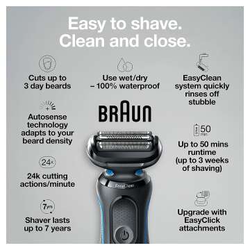 Braun Series 5 5031s Electric Shaver for Clean Shaving