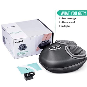 Nekteck Shiatsu Foot Massager with Heat & Compression