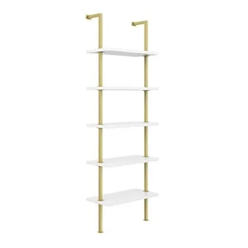 Nathan James Theo 5-Shelf Modern Bookcase for Home Decor