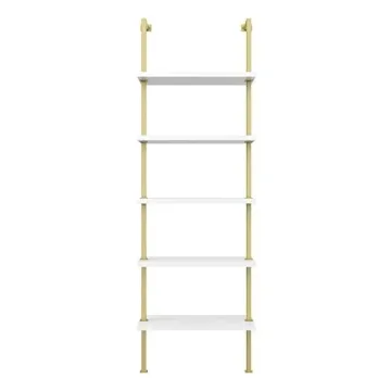 Nathan James Theo 5-Shelf Modern Bookcase for Home Decor