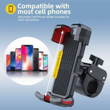 Baynice 360° Bike Phone Holder Mount for All Smartphones
