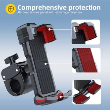 Baynice 360° Bike Phone Holder Mount for All Smartphones