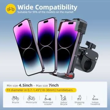 Baynice 360° Bike Phone Holder Mount for All Smartphones