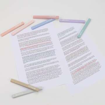 Aesthetic Cute Pastel Highlighters Set: 6 Assorted Colors No Bleed Pens Bible Markers Office Essentials Desk Accessories School Study Supplies Journaling Preppy Teen Girl Women Stuff Book Kit