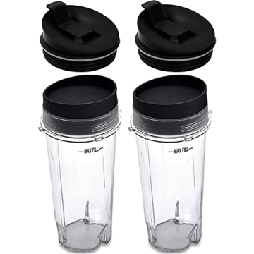 16oz Ninja Blender Cup Set with Sip & Seal Lids